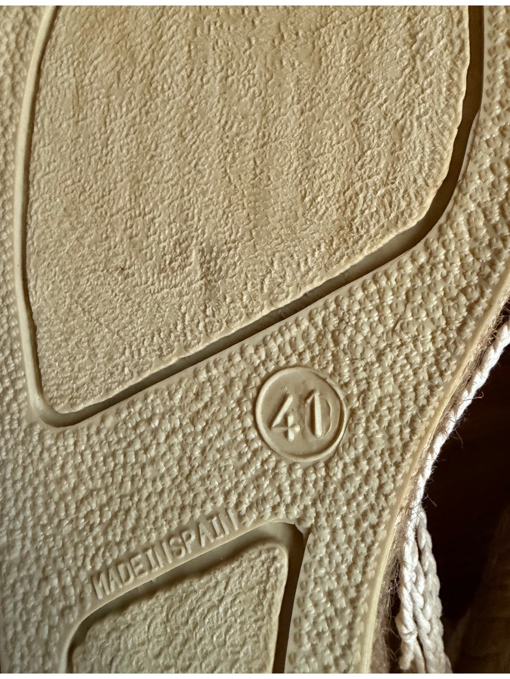Eric Michael Leather Espadrille Wedge Sandals Brown Strappy 41 US 9.5-10 - Picture 11 of 16